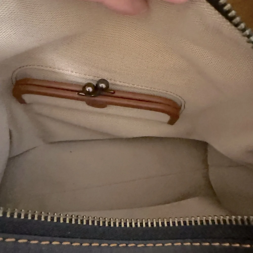 Coach 1941 Rogue 31 Genuine Glovetanned  Pebble Leather 38124 Black - Picture 8 of 11